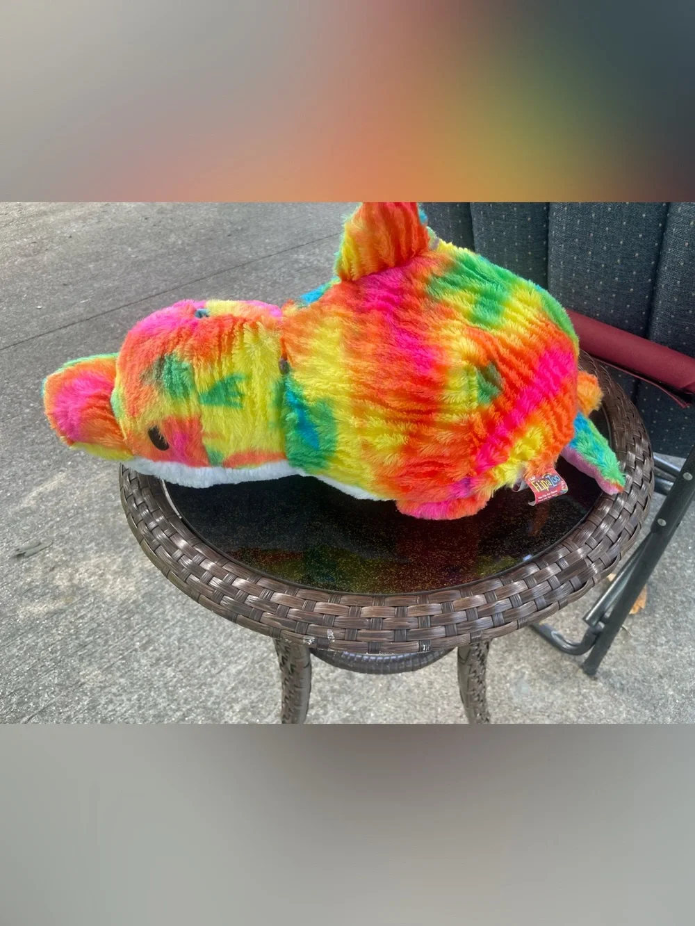 Rainbow Plush Toy for Small Pets - Multicolor